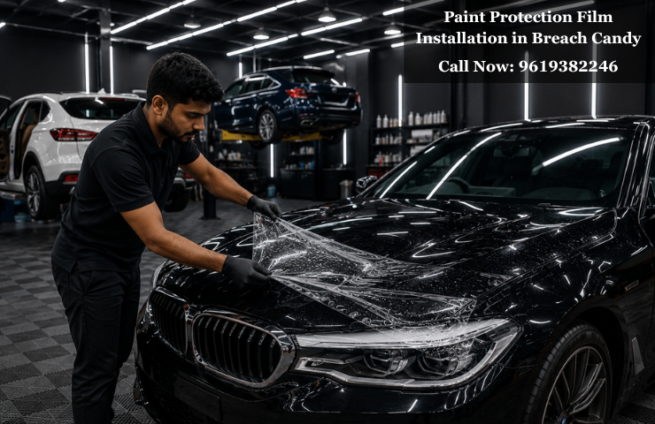 Paint Protection Film Installation in Breach Candy Paint Protection Film Installation in Breach Candy