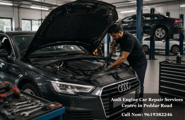 Audi Engine Car Repair Services Centre in Peddar Road